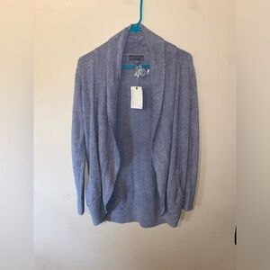 NWT Barefoot Dreams open front light blue cardigan size xs-small